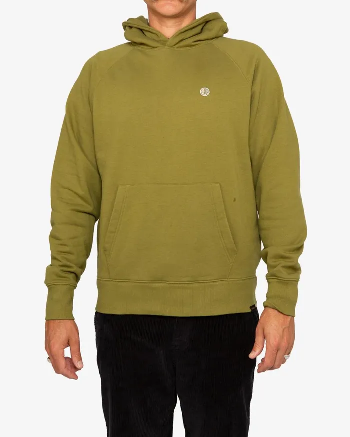 Men Felix Plain Hoodie 8211 Olive Drab Deus Ex Machina HoodiesFleece