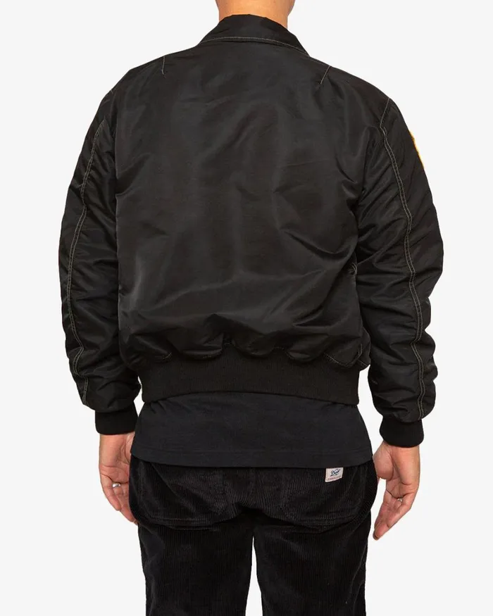 Men Flight Overdye Jacket 8211 Black Deus Ex Machina Jackets Men Flight Overdye Jacket 8211 Black Deus Ex Machina Jackets