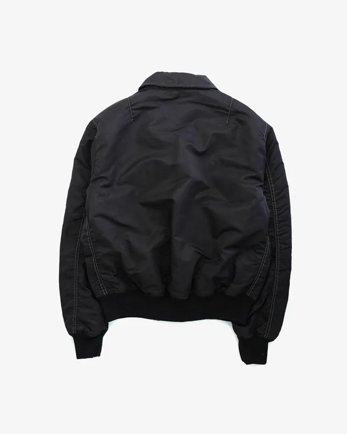 Men Flight Overdye Jacket 8211 Black Deus Ex Machina Jackets Men Flight Overdye Jacket 8211 Black Deus Ex Machina Jackets