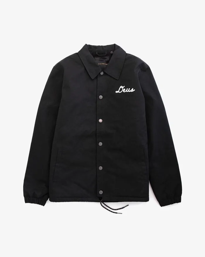 Men Fortitude Coach Jacket 8211 Black Deus Ex Machina Jackets Men Fortitude Coach Jacket 8211 Black Deus Ex Machina Jackets