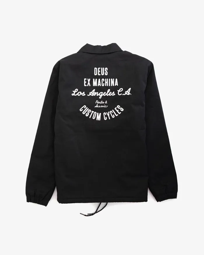 Men Fortitude Coach Jacket 8211 Black Deus Ex Machina Jackets Men Fortitude Coach Jacket 8211 Black Deus Ex Machina Jackets