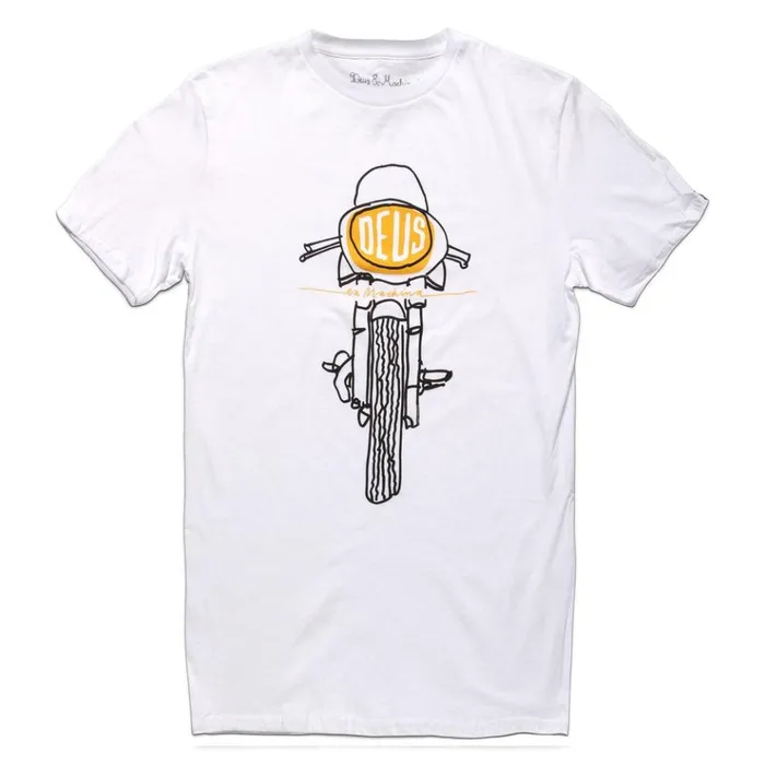 Men Frontal Matchless Tee 8211 White Deus Ex Machina Tees