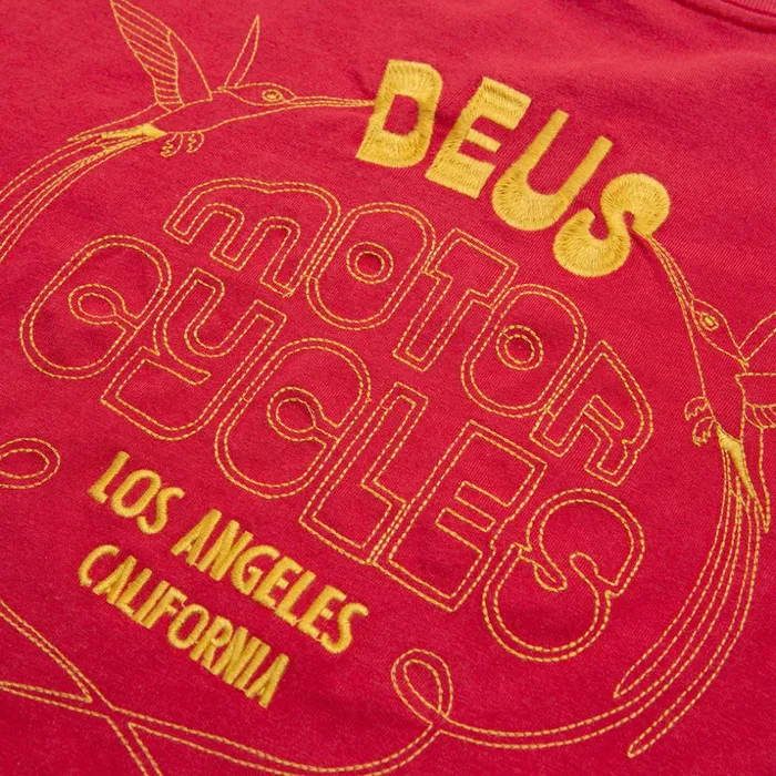 Men Galaxy Long Sleeve Tee 8211 Blood Red Deus Ex Machina Tees Men Galaxy Long Sleeve Tee 8211 Blood Red Deus Ex Machina Tees