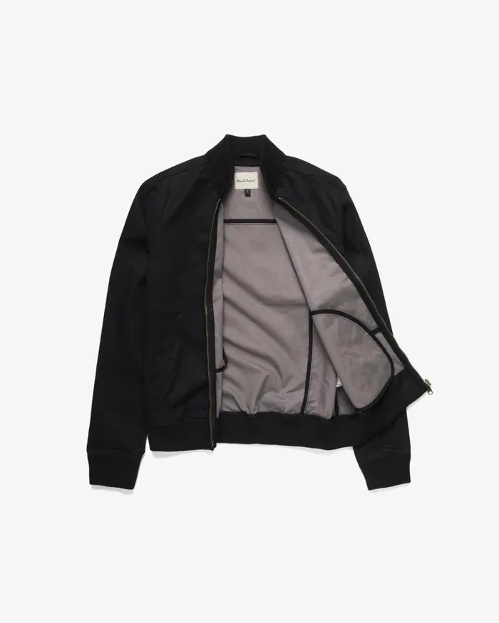 Men Garth Bomber Jacket 8211 Black Deus Ex Machina Jackets Men Garth Bomber Jacket 8211 Black Deus Ex Machina Jackets
