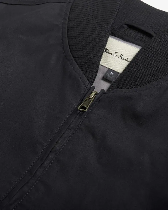 Men Garth Bomber Jacket 8211 Black Deus Ex Machina Jackets Men Garth Bomber Jacket 8211 Black Deus Ex Machina Jackets