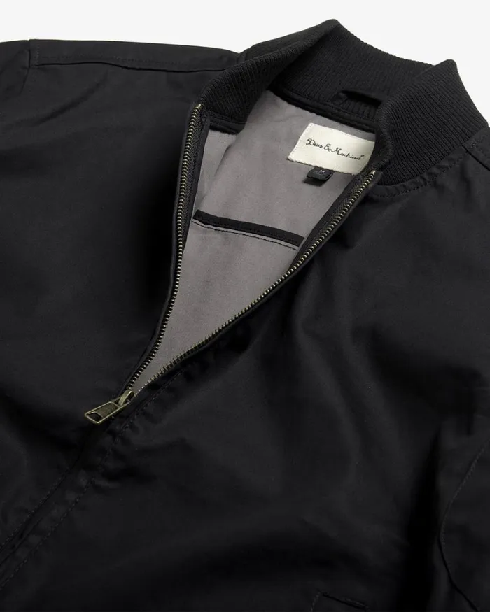 Men Garth Bomber Jacket 8211 Black Deus Ex Machina Jackets Men Garth Bomber Jacket 8211 Black Deus Ex Machina Jackets