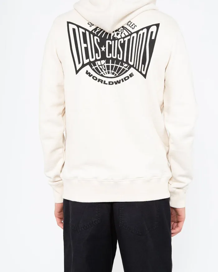 Men Gizmos Hoodie 8211 Dirty White Deus Ex Machina HoodiesFleece Men Gizmos Hoodie 8211 Dirty White Deus Ex Machina HoodiesFleece
