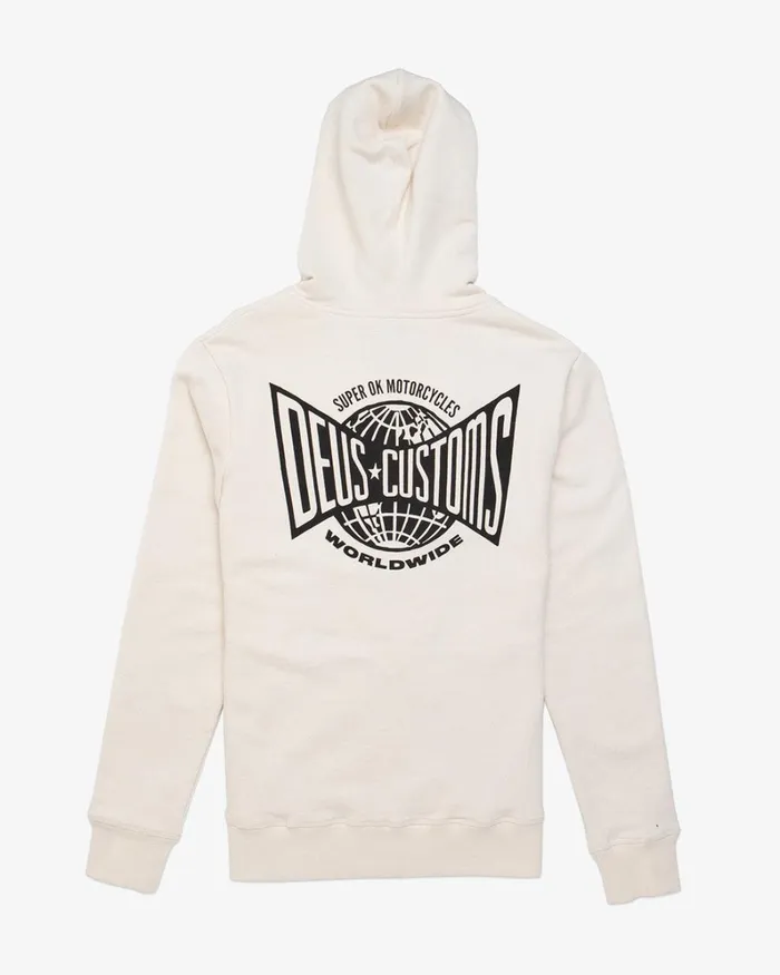 Men Gizmos Hoodie 8211 Dirty White Deus Ex Machina HoodiesFleece Men Gizmos Hoodie 8211 Dirty White Deus Ex Machina HoodiesFleece