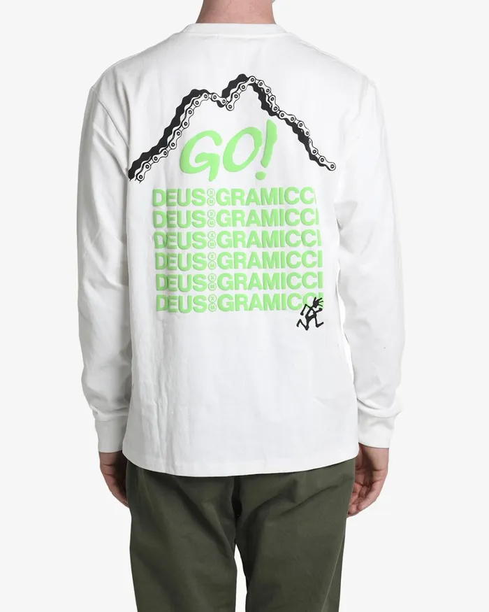 Men Go Long Sleeve Tee 8211 Vintage White Deus Ex Machina Tees Men Go Long Sleeve Tee 8211 Vintage White Deus Ex Machina Tees