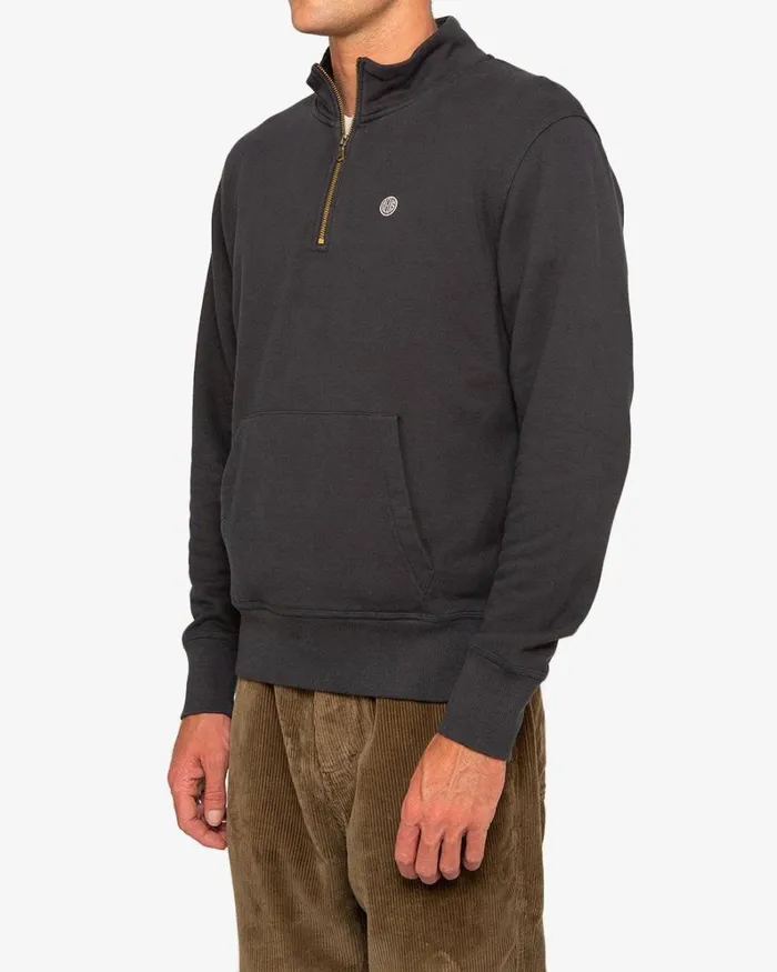 Men Grove Zip Sweat 8211 Phantom Black Deus Ex Machina HoodiesFleece Men Grove Zip Sweat 8211 Phantom Black Deus Ex Machina HoodiesFleece