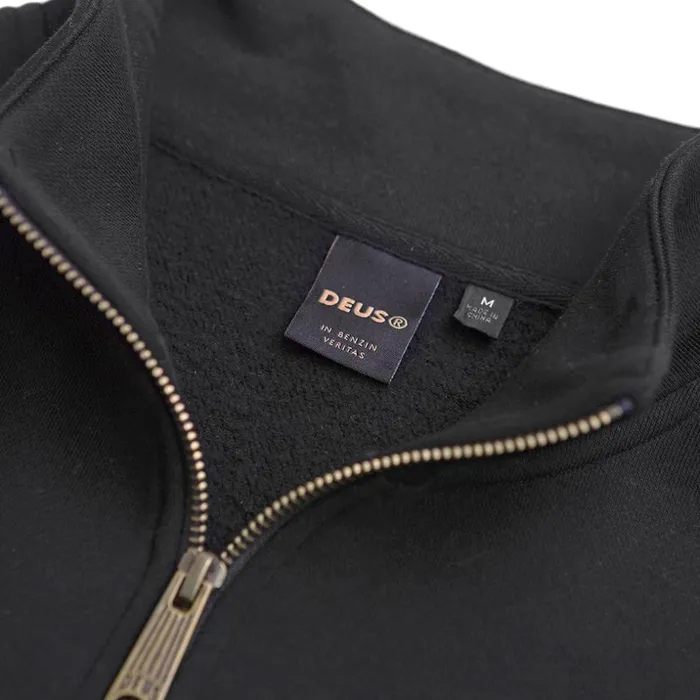Men Grove Zip Sweat 8211 Phantom Black Deus Ex Machina HoodiesFleece Men Grove Zip Sweat 8211 Phantom Black Deus Ex Machina HoodiesFleece