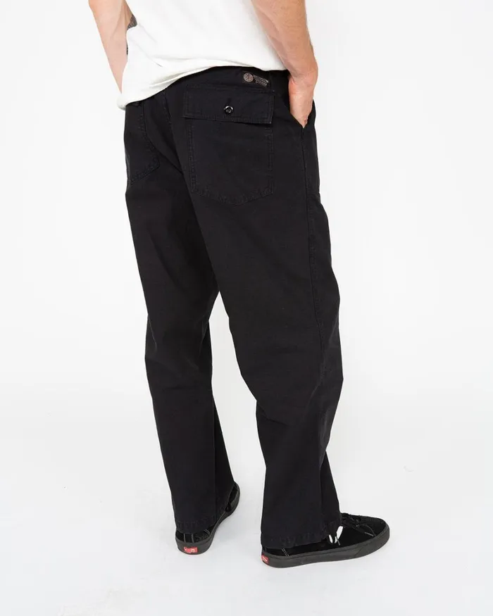 Men Harris Cropped Fatigue Pant 8211 Black Deus Ex Machina Pants Men Harris Cropped Fatigue Pant 8211 Black Deus Ex Machina Pants