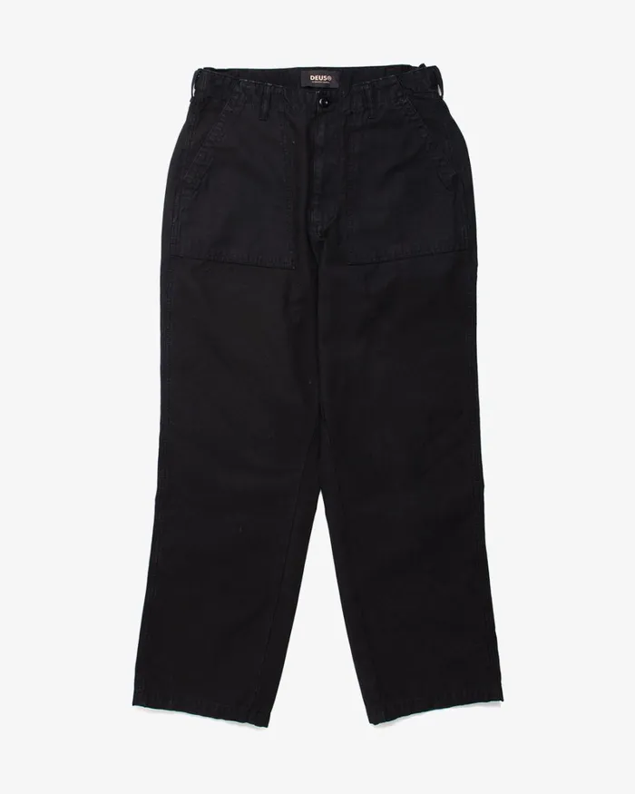 Men Harris Cropped Fatigue Pant 8211 Black Deus Ex Machina Pants Men Harris Cropped Fatigue Pant 8211 Black Deus Ex Machina Pants