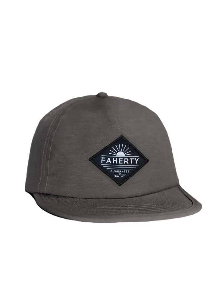 Men Hats Faherty All Day Front Seam Hat Charcoal