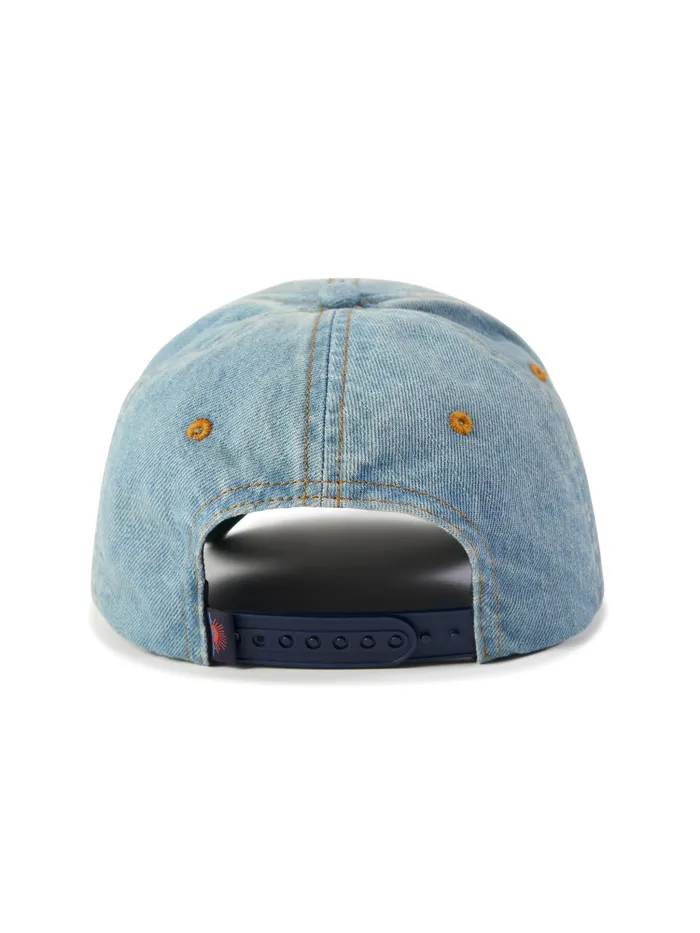 Men Hats Faherty Denim Baseball Hat Mountain Indigo Wash