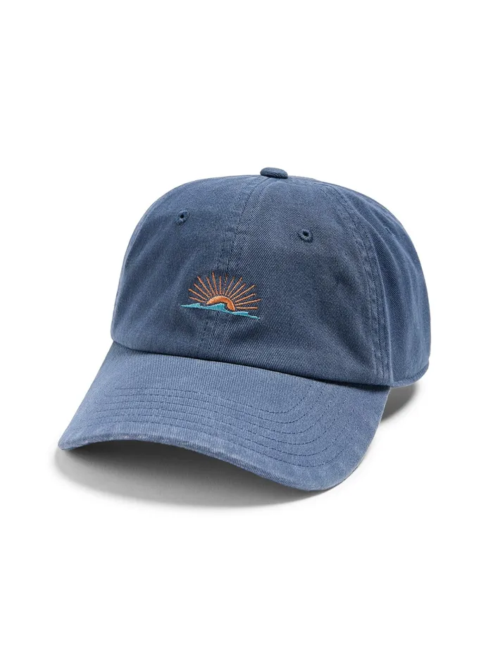 Men Hats Faherty Sunwashed Baseball Hat Washed Navy