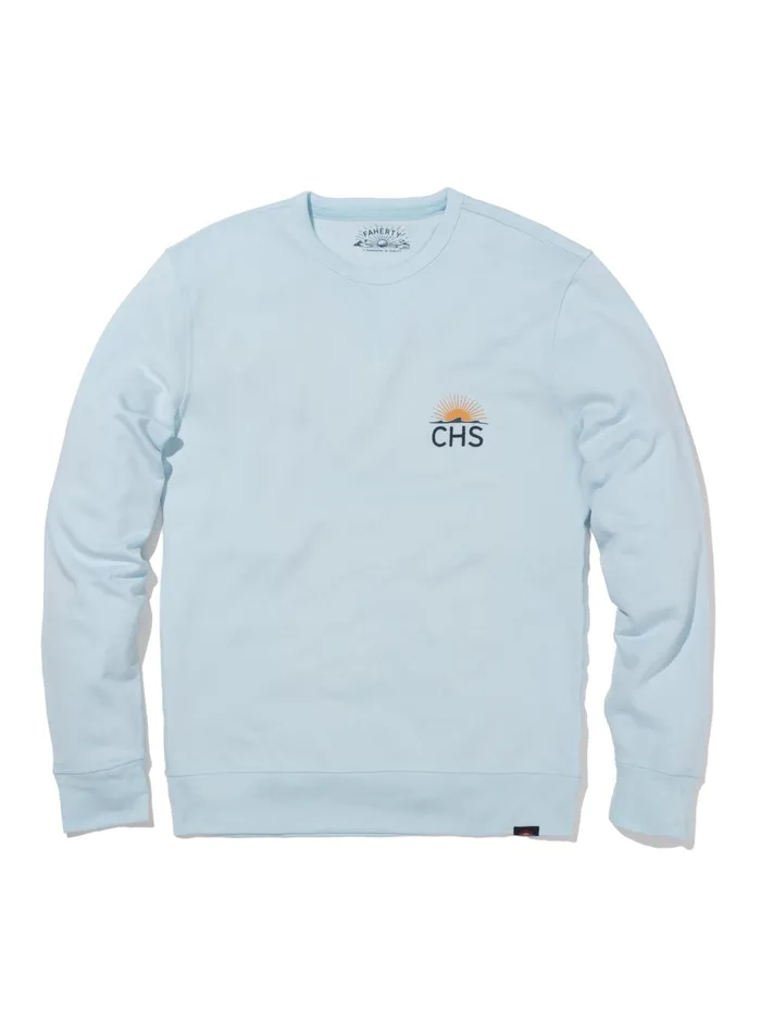 Men Hoodies and Sweatshirts Faherty Charleston LongSleeve Terry Crewneck Blue Oasis Men Hoodies and Sweatshirts Faherty Charleston LongSleeve Terry Crewneck Blue Oasis