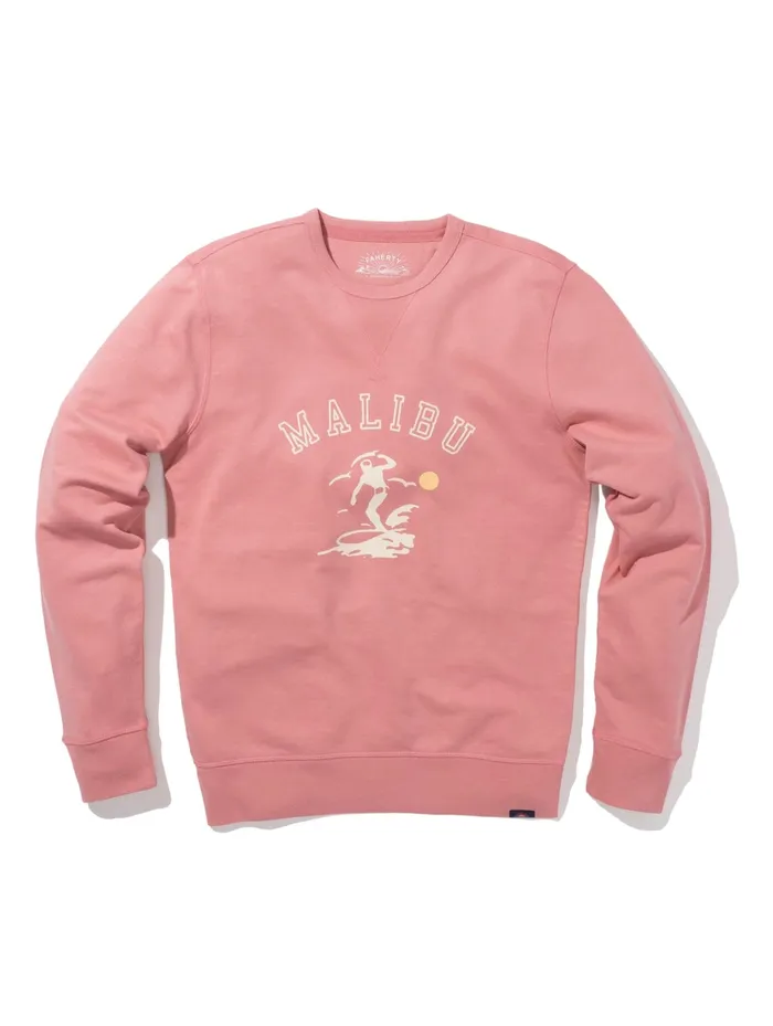 Men Hoodies and Sweatshirts Faherty Malibu LongSleeve Terry Crewneck Faded Flag Men Hoodies and Sweatshirts Faherty Malibu LongSleeve Terry Crewneck Faded Flag