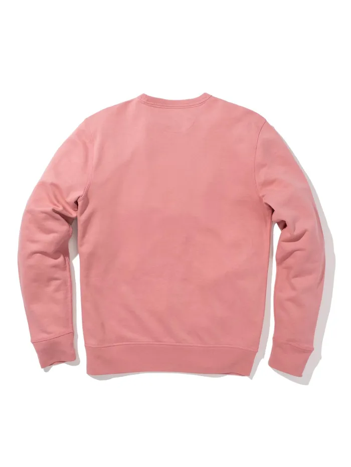 Men Hoodies and Sweatshirts Faherty Malibu LongSleeve Terry Crewneck Faded Flag