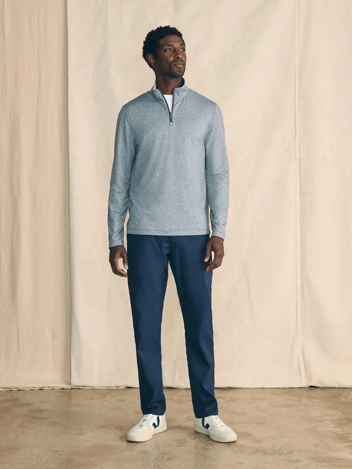 Men Hoodies and Sweatshirts Faherty Movement Quarter Zip Fall Rock Feeder