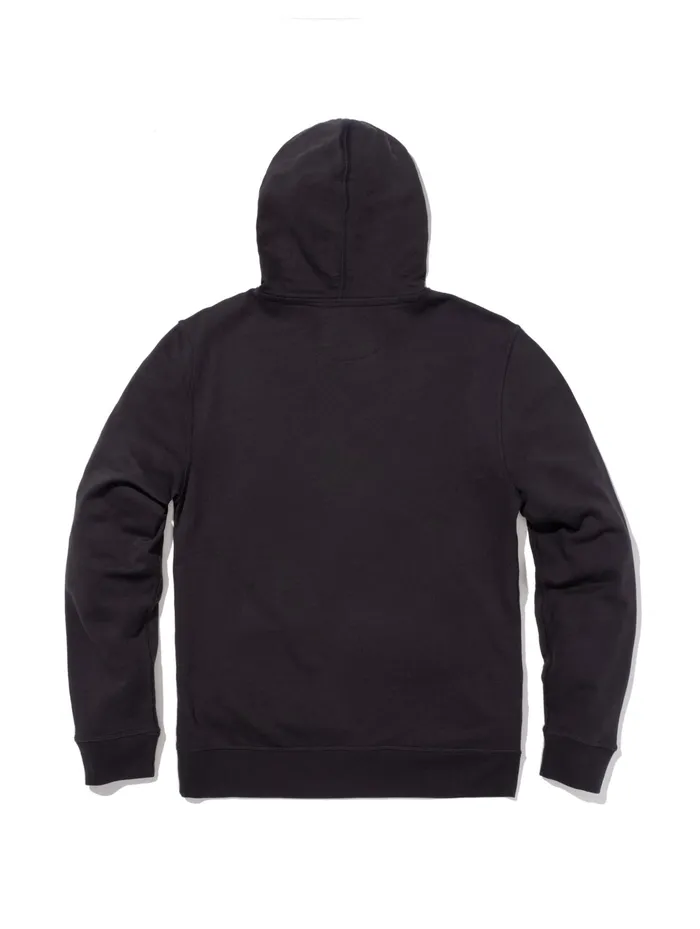 Men Hoodies and Sweatshirts Faherty Spring Lake Popover Hoodie Washed Black