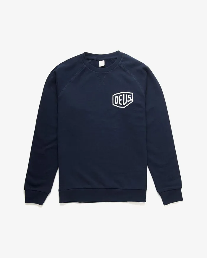 Men Ibiza Address Crew 8211 Navy Deus Ex Machina HoodiesFleece Men Ibiza Address Crew 8211 Navy Deus Ex Machina HoodiesFleece