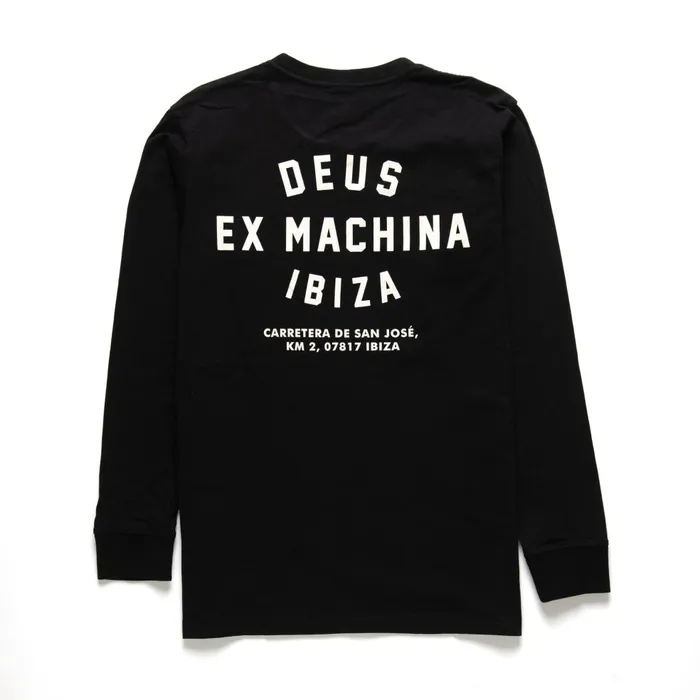 Men Ibiza Long Sleeve Tee 8211 Black Deus Ex Machina Tees