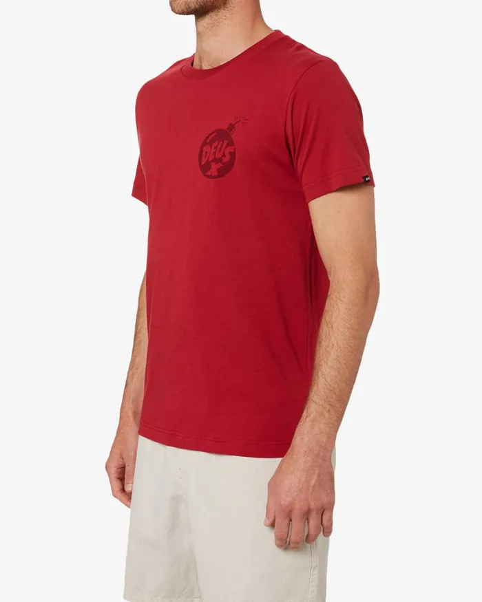Men Irreverence Tee 8211 Jester Red Deus Ex Machina Tees Men Irreverence Tee 8211 Jester Red Deus Ex Machina Tees