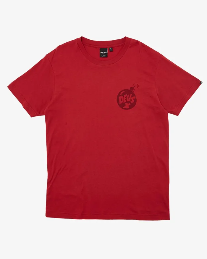 Men Irreverence Tee 8211 Jester Red Deus Ex Machina Tees Men Irreverence Tee 8211 Jester Red Deus Ex Machina Tees