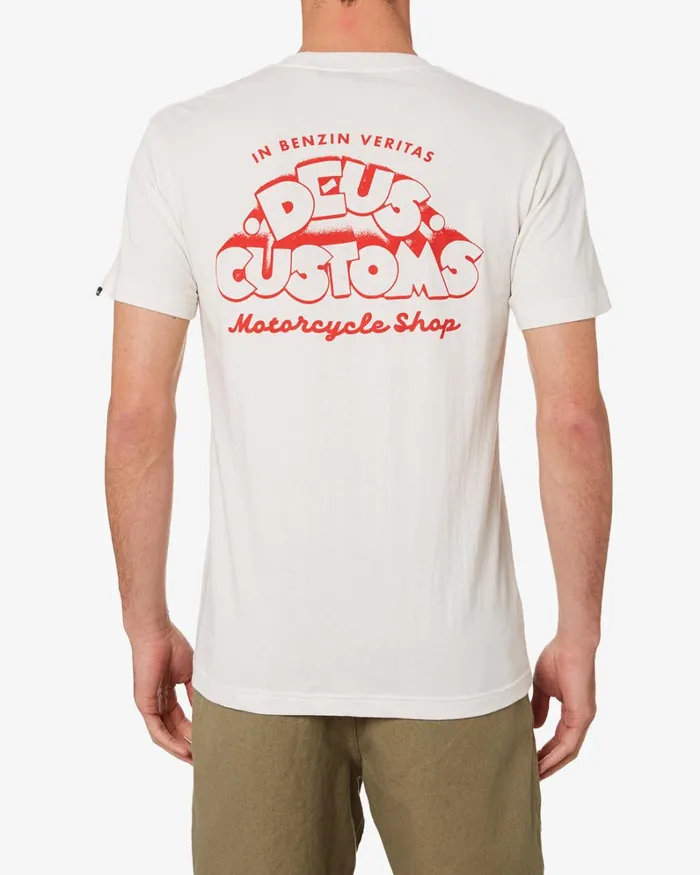 Men Irreverence Tee 8211 Vintage White Deus Ex Machina Tees Men Irreverence Tee 8211 Vintage White Deus Ex Machina Tees