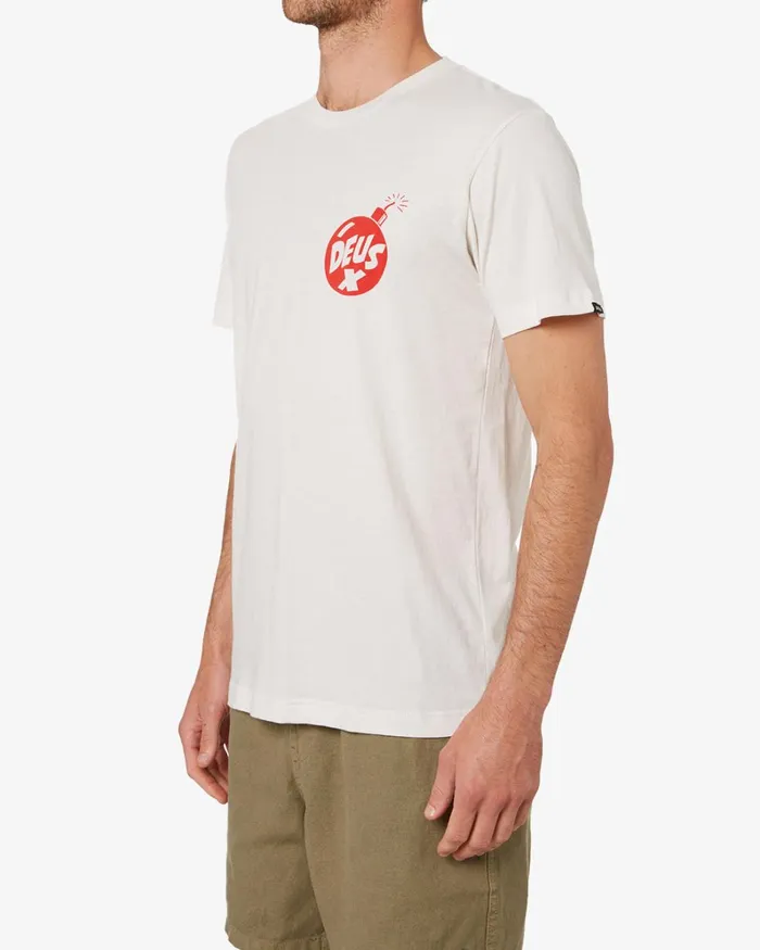 Men Irreverence Tee 8211 Vintage White Deus Ex Machina Tees Men Irreverence Tee 8211 Vintage White Deus Ex Machina Tees