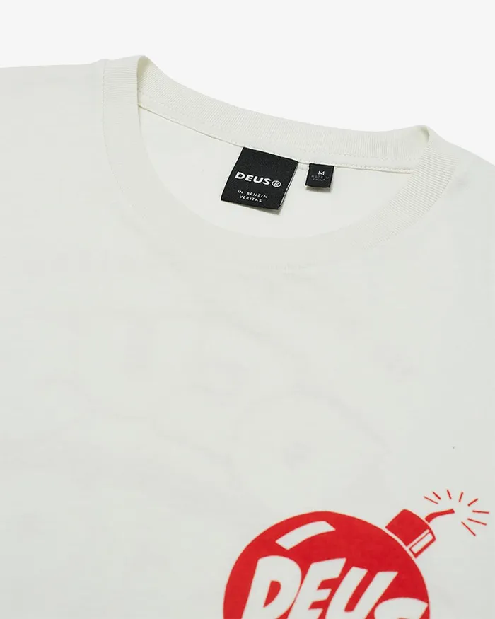 Men Irreverence Tee 8211 Vintage White Deus Ex Machina Tees Men Irreverence Tee 8211 Vintage White Deus Ex Machina Tees