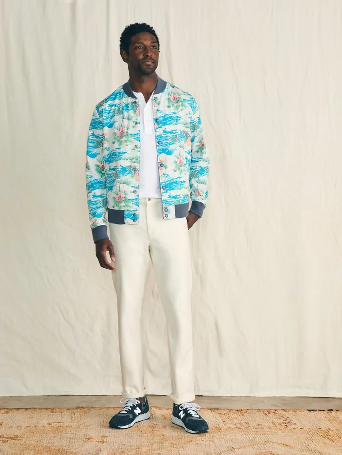 Men Jackets and Vests Faherty Reversible Surf Shop Jacket Spring Lake