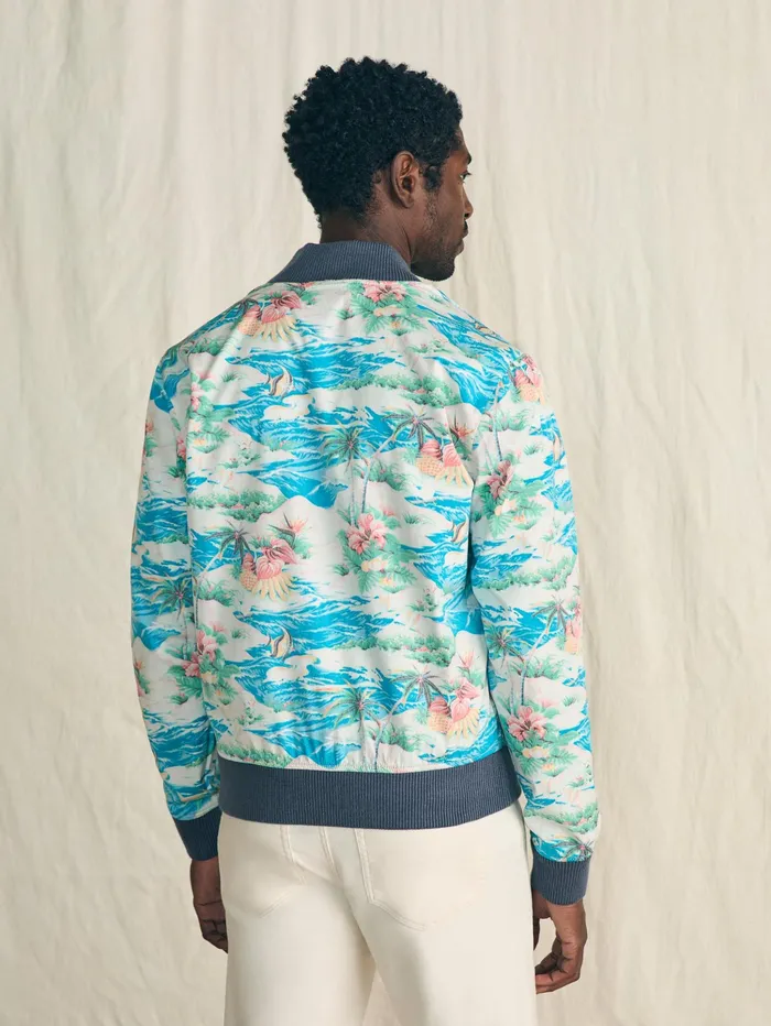 Men Jackets and Vests Faherty Reversible Surf Shop Jacket Spring Lake