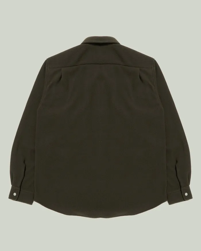 Men Klamath Fleece Shirt 8211 Olive Deus Ex Machina Shirts Men Klamath Fleece Shirt 8211 Olive Deus Ex Machina Shirts