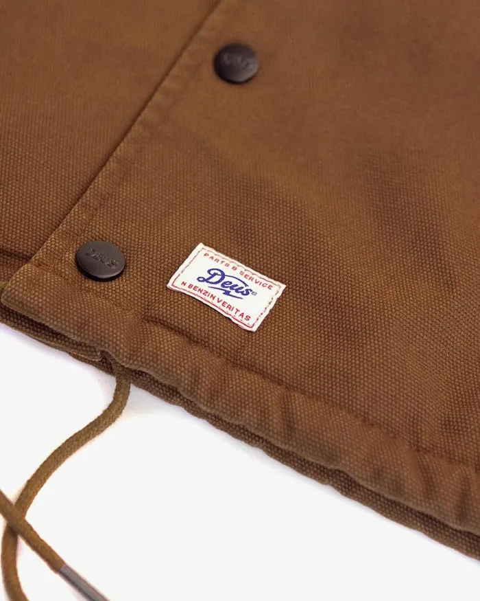 Men Latham Canvas Coach 8211 Kanga Brown Deus Ex Machina Jackets Men Latham Canvas Coach 8211 Kanga Brown Deus Ex Machina Jackets