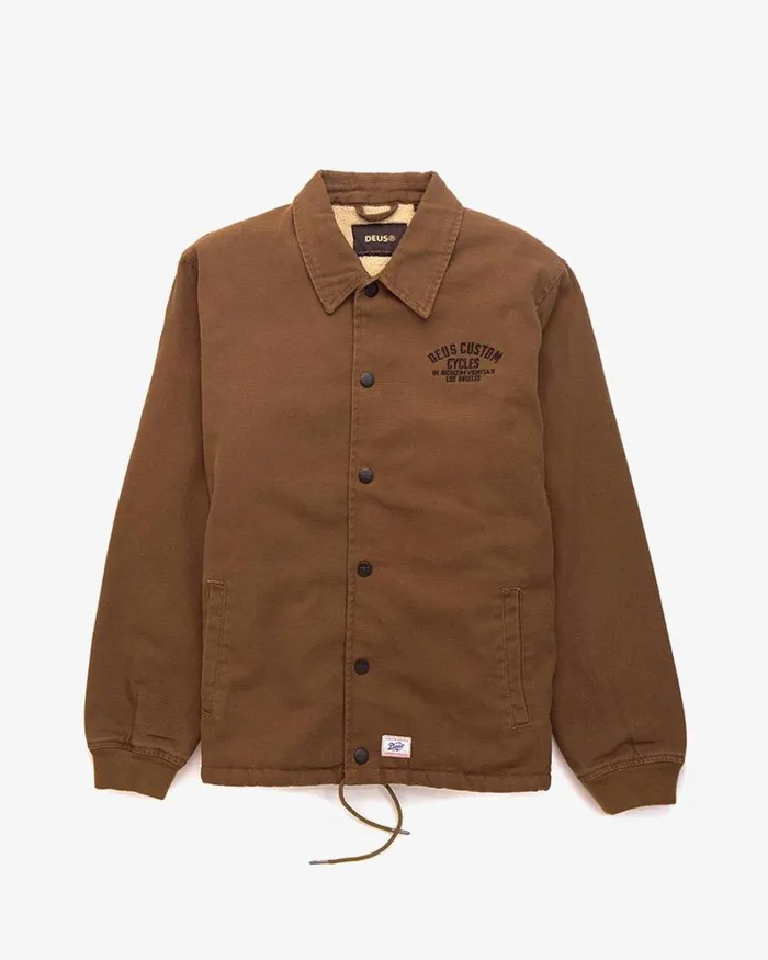 Men Latham Canvas Coach 8211 Kanga Brown Deus Ex Machina Jackets Men Latham Canvas Coach 8211 Kanga Brown Deus Ex Machina Jackets