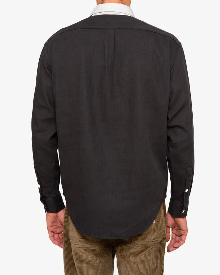 Men Leon Rugby Shirt 8211 Phantom Black Deus Ex Machina Shirts Men Leon Rugby Shirt 8211 Phantom Black Deus Ex Machina Shirts