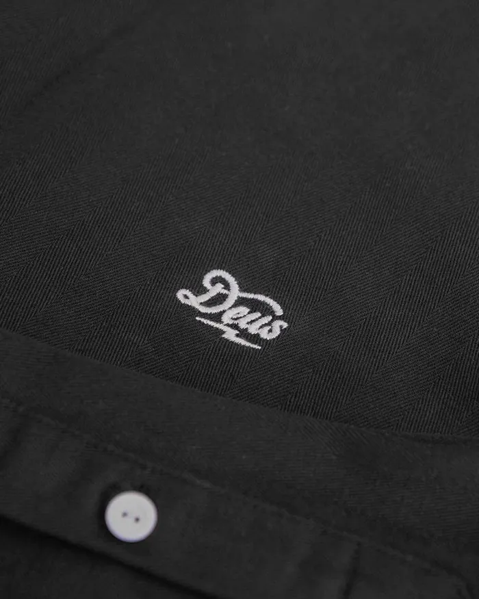 Men Leon Rugby Shirt 8211 Phantom Black Deus Ex Machina Shirts Men Leon Rugby Shirt 8211 Phantom Black Deus Ex Machina Shirts
