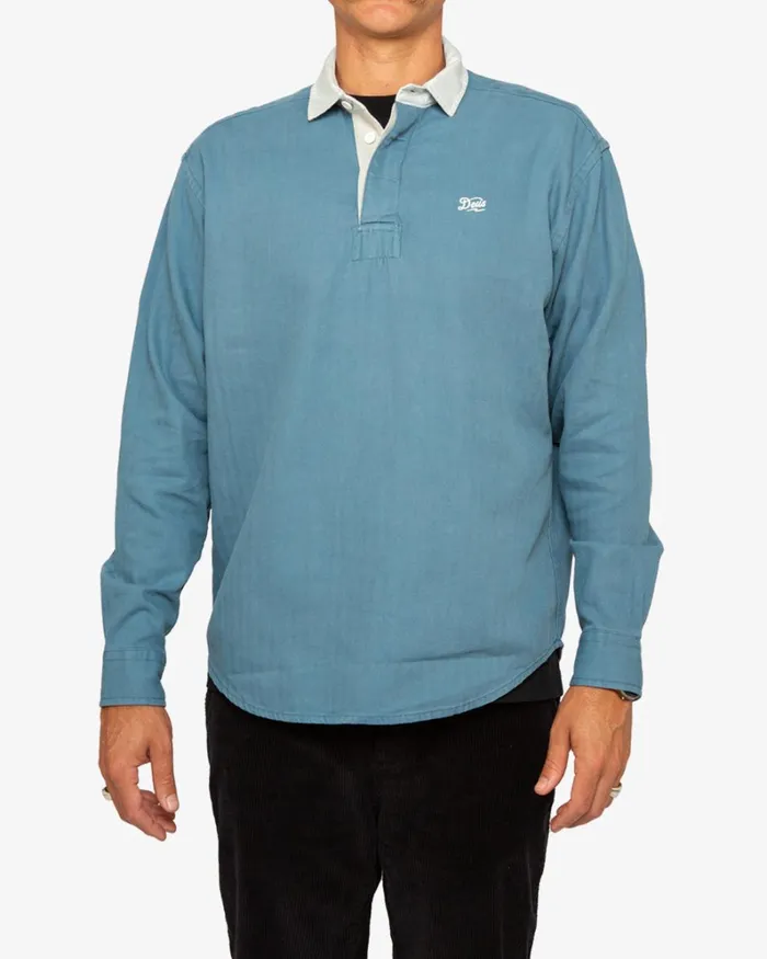 Men Leon Rugby Shirt 8211 True Blue Deus Ex Machina Shirts