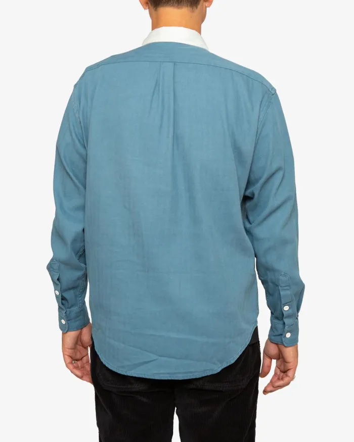 Men Leon Rugby Shirt 8211 True Blue Deus Ex Machina Shirts Men Leon Rugby Shirt 8211 True Blue Deus Ex Machina Shirts