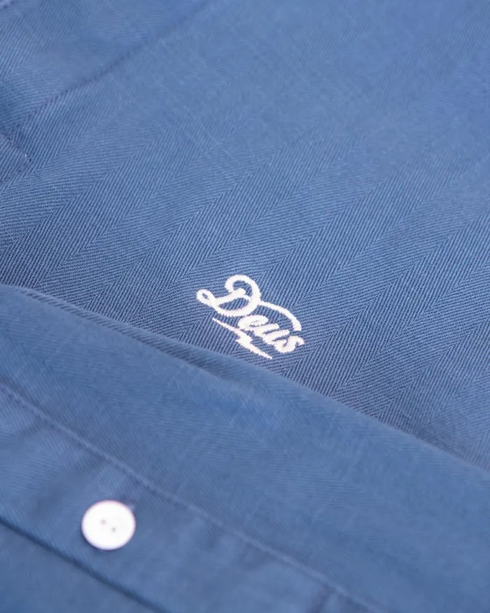 Men Leon Rugby Shirt 8211 True Blue Deus Ex Machina Shirts Men Leon Rugby Shirt 8211 True Blue Deus Ex Machina Shirts