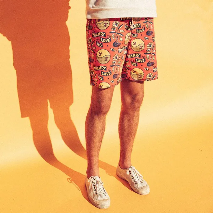 Men Love Tramp Boardshort 8211 Red Molten Deus Ex Machina Boardshorts Men Love Tramp Boardshort 8211 Red Molten Deus Ex Machina Boardshorts