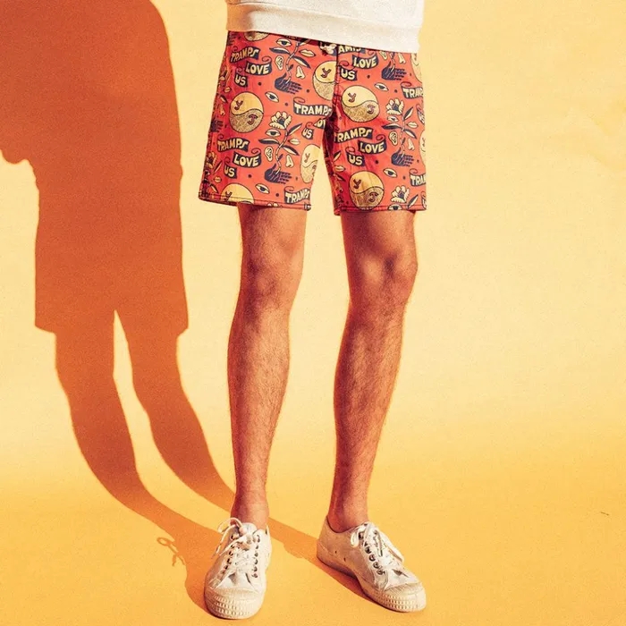 Men Love Tramp Boardshort 8211 Red Molten Deus Ex Machina Boardshorts Men Love Tramp Boardshort 8211 Red Molten Deus Ex Machina Boardshorts