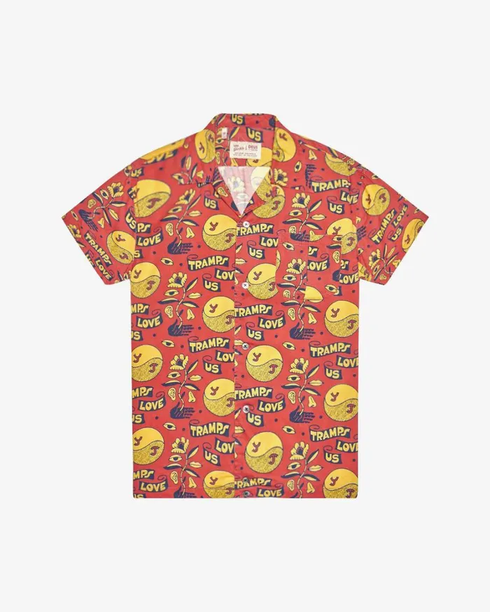 Men Love Tramp Shirt 8211 Red Molten Deus Ex Machina Shirts