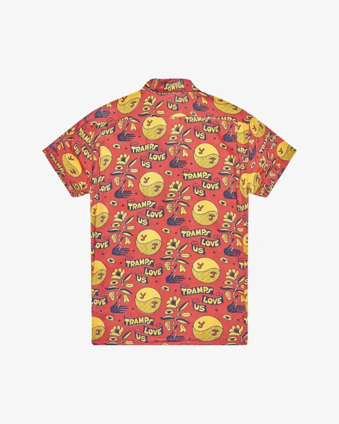 Men Love Tramp Shirt 8211 Red Molten Deus Ex Machina Shirts Men Love Tramp Shirt 8211 Red Molten Deus Ex Machina Shirts