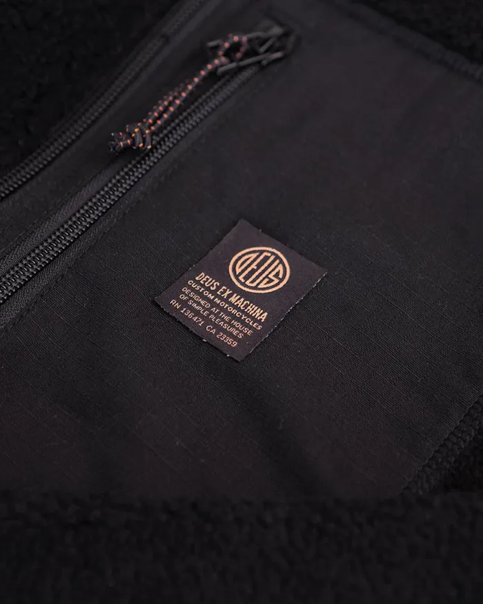 Men Mackay Fleece 8211 Black Deus Ex Machina HoodiesFleece Men Mackay Fleece 8211 Black Deus Ex Machina HoodiesFleece