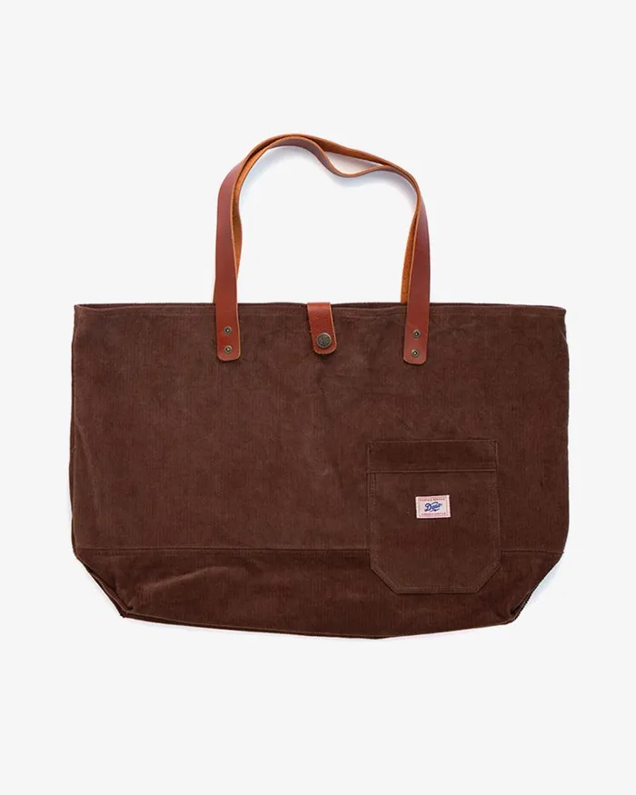 Men Madison Cord Tote 8211 Tobacco Deus Ex Machina Bags