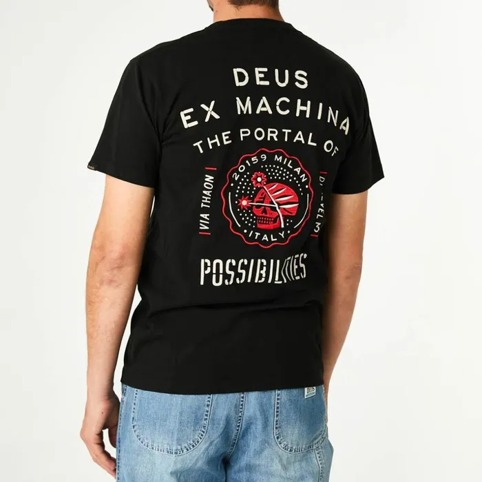 Men Milano Address Tee 8211 Black Deus Ex Machina Tees Men Milano Address Tee 8211 Black Deus Ex Machina Tees