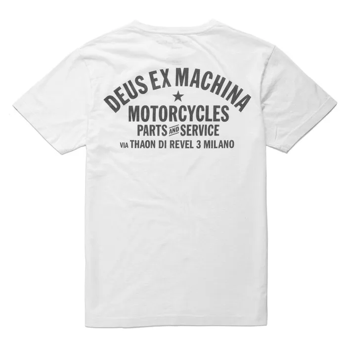 Men Milano Address Tee 8211 White Deus Ex Machina Tees Men Milano Address Tee 8211 White Deus Ex Machina Tees